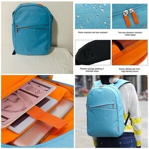 KINGSLONG Business Durable Linen Laptop Backpack Large Capacity Shoulder Strap